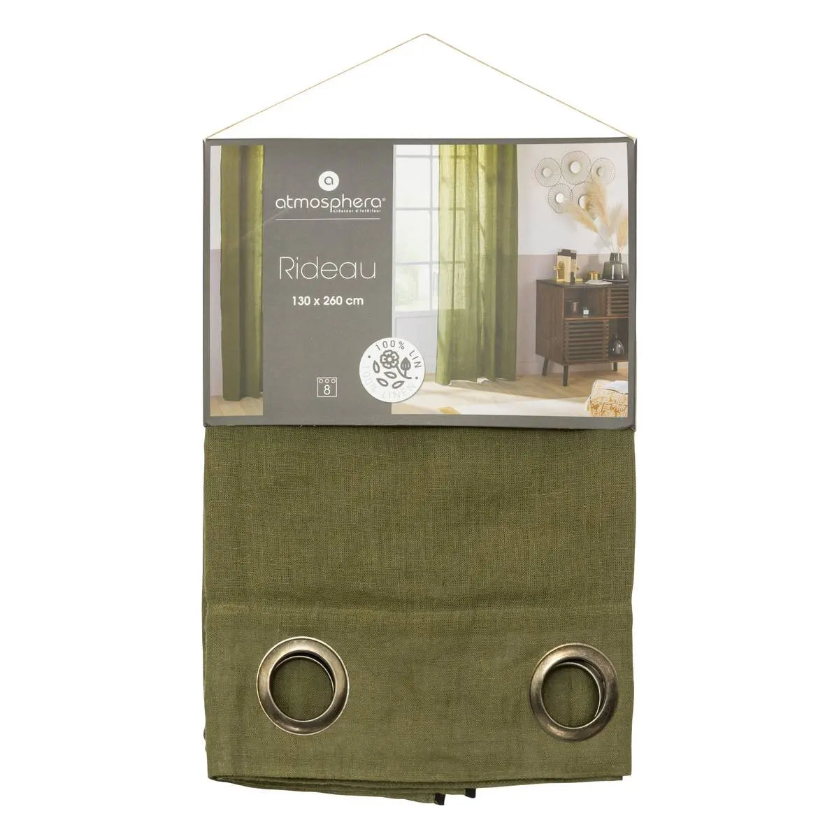 Завеса atmosphera Linah, Лен, 130x260 cm