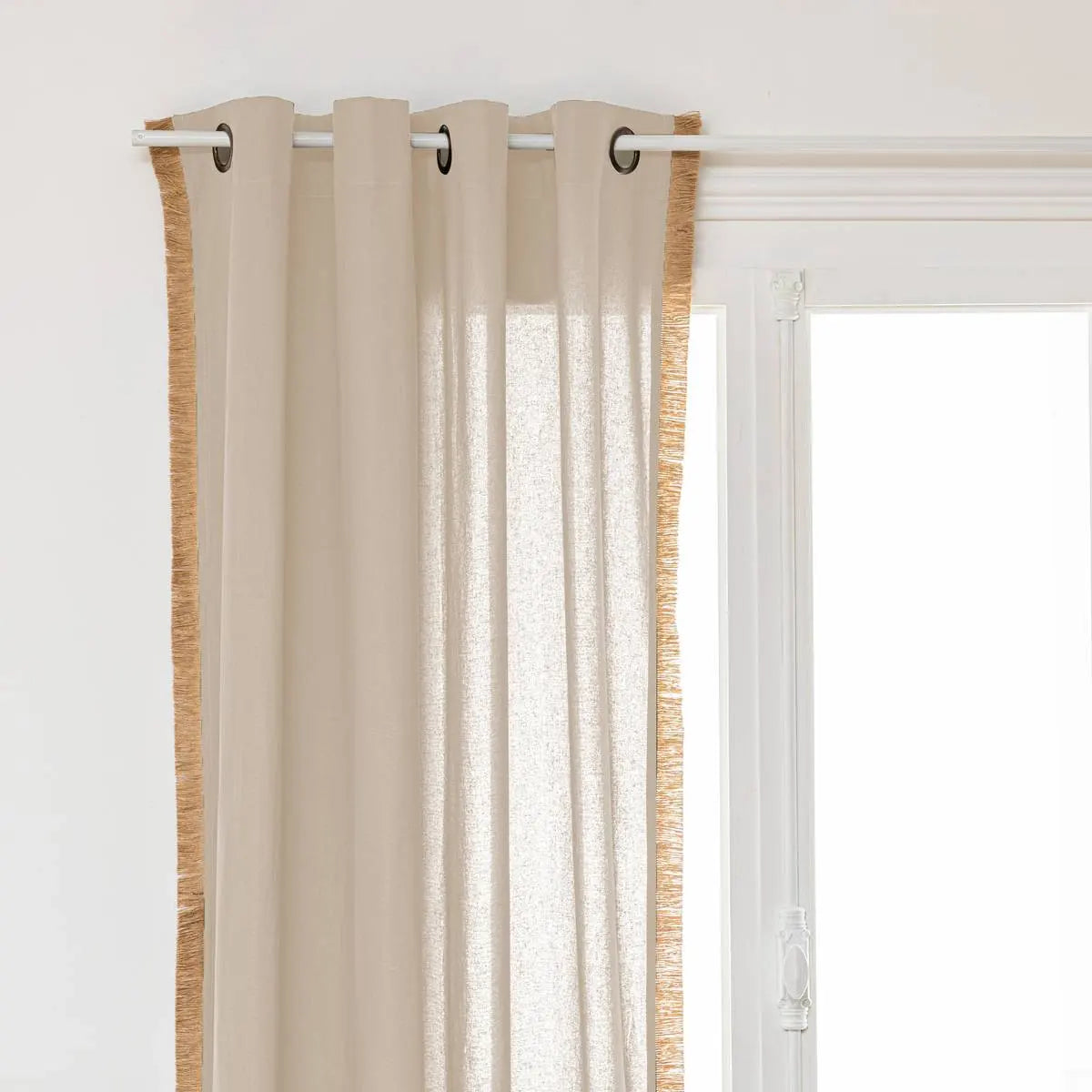 Завеса atmosphera Botanic Factory, 140x260 см, Памук и юта, Слонова кост