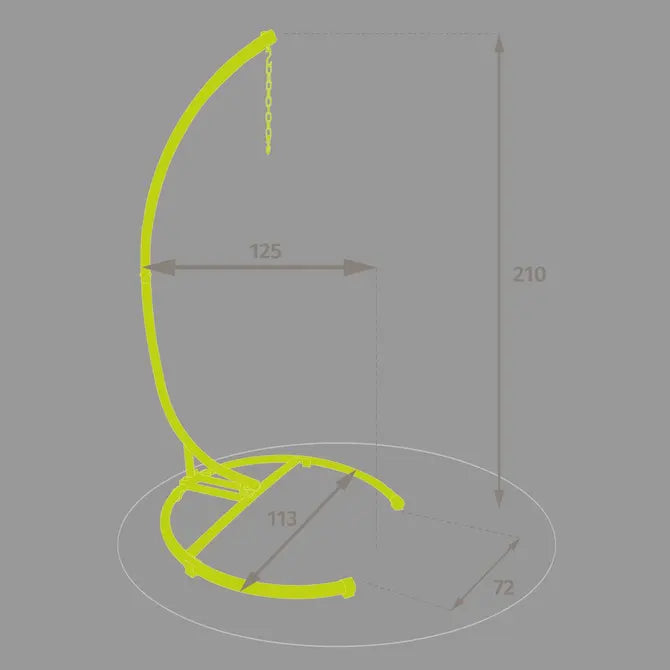 Стойка за висящо кресло Hesperide Panao, Бяла