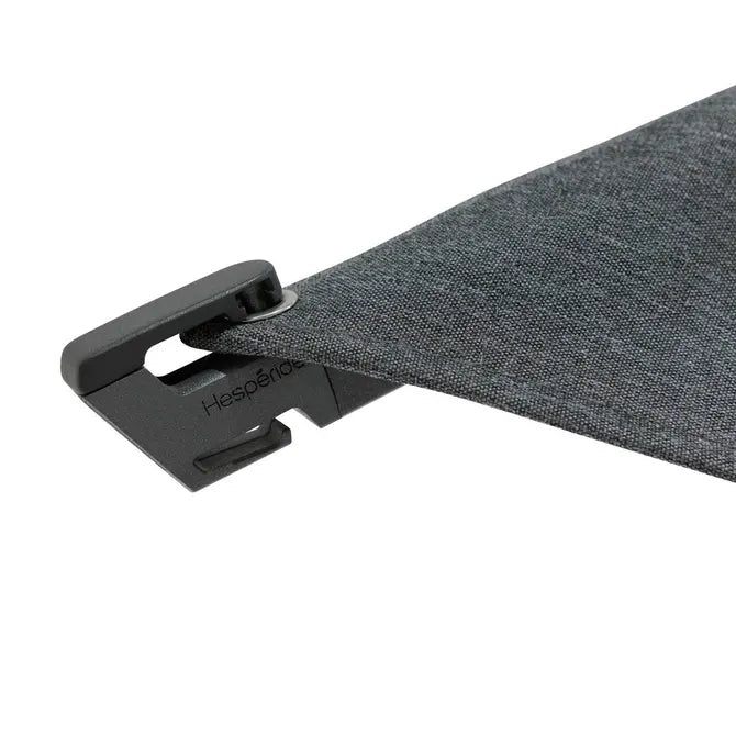 Градински чадър със странична стойка Hesperide Melhia, Накланящ се, Olefin, Антрацит, 3x3 m