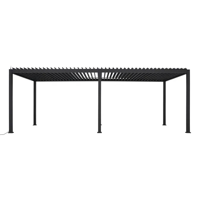 Електрическа беседка Hesperide Evora, Алуминий, Графит, 6x3.6 m