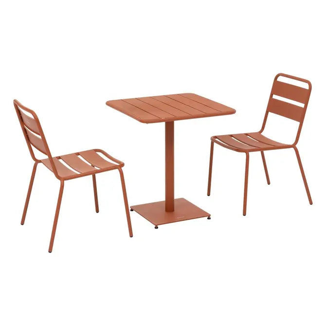 Градинска квадратна маса Hesperide Phuket, Оранжев