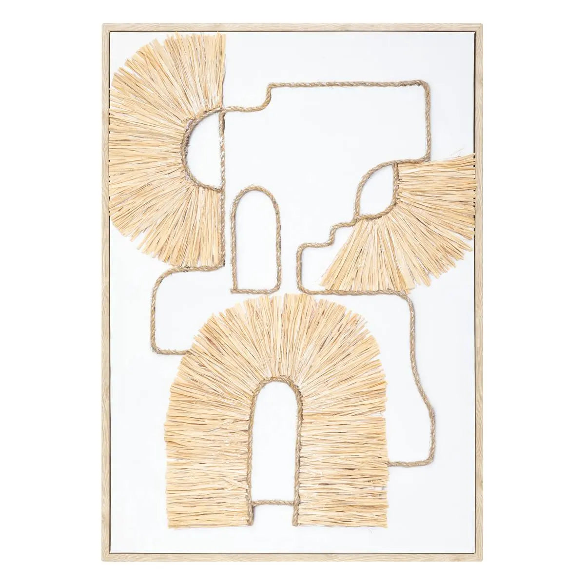 Стенна декорация atmosphera Inaya, 70x50 см, Рафия
