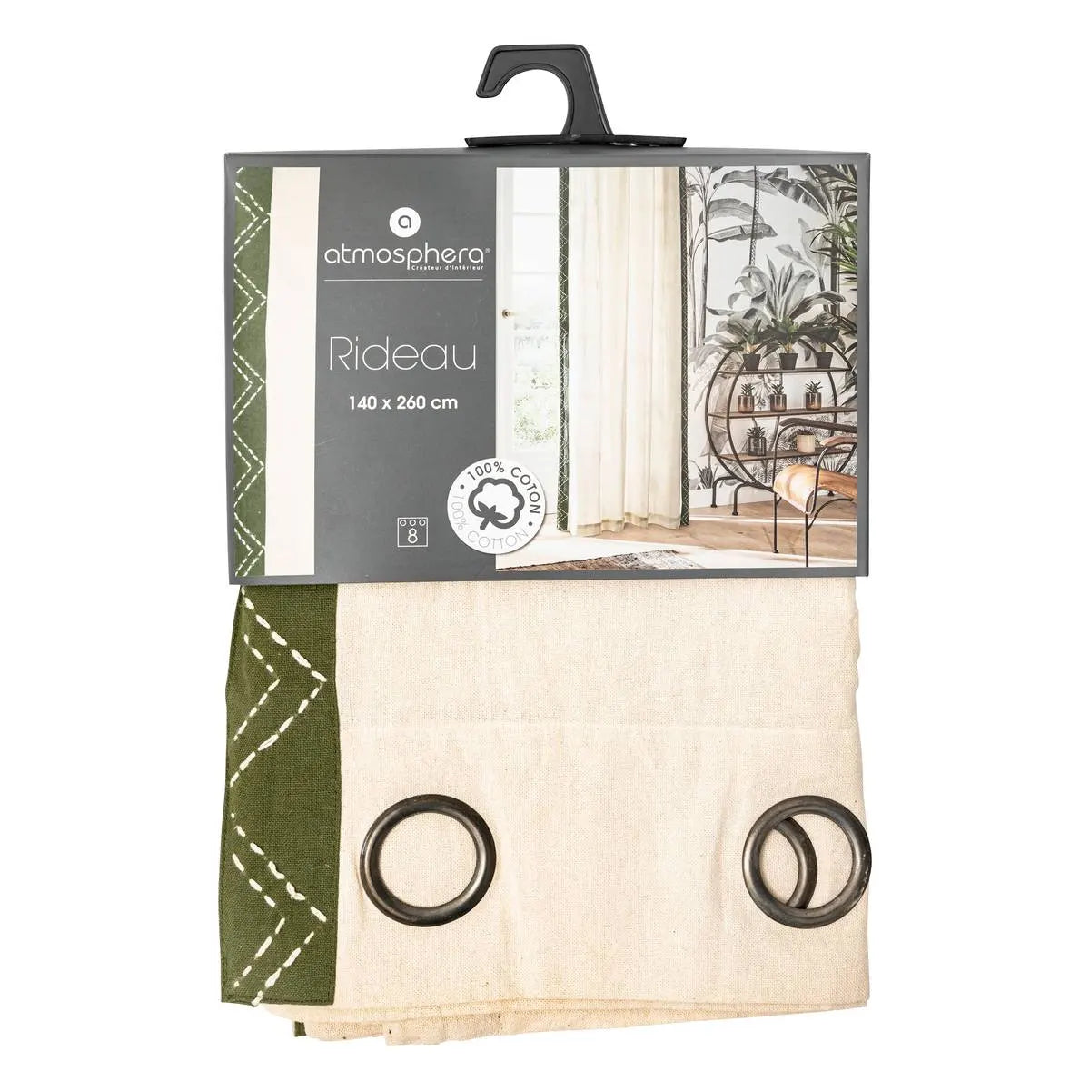 Завеса с бордюр atmosphera Exotic Panama, 140x260 см