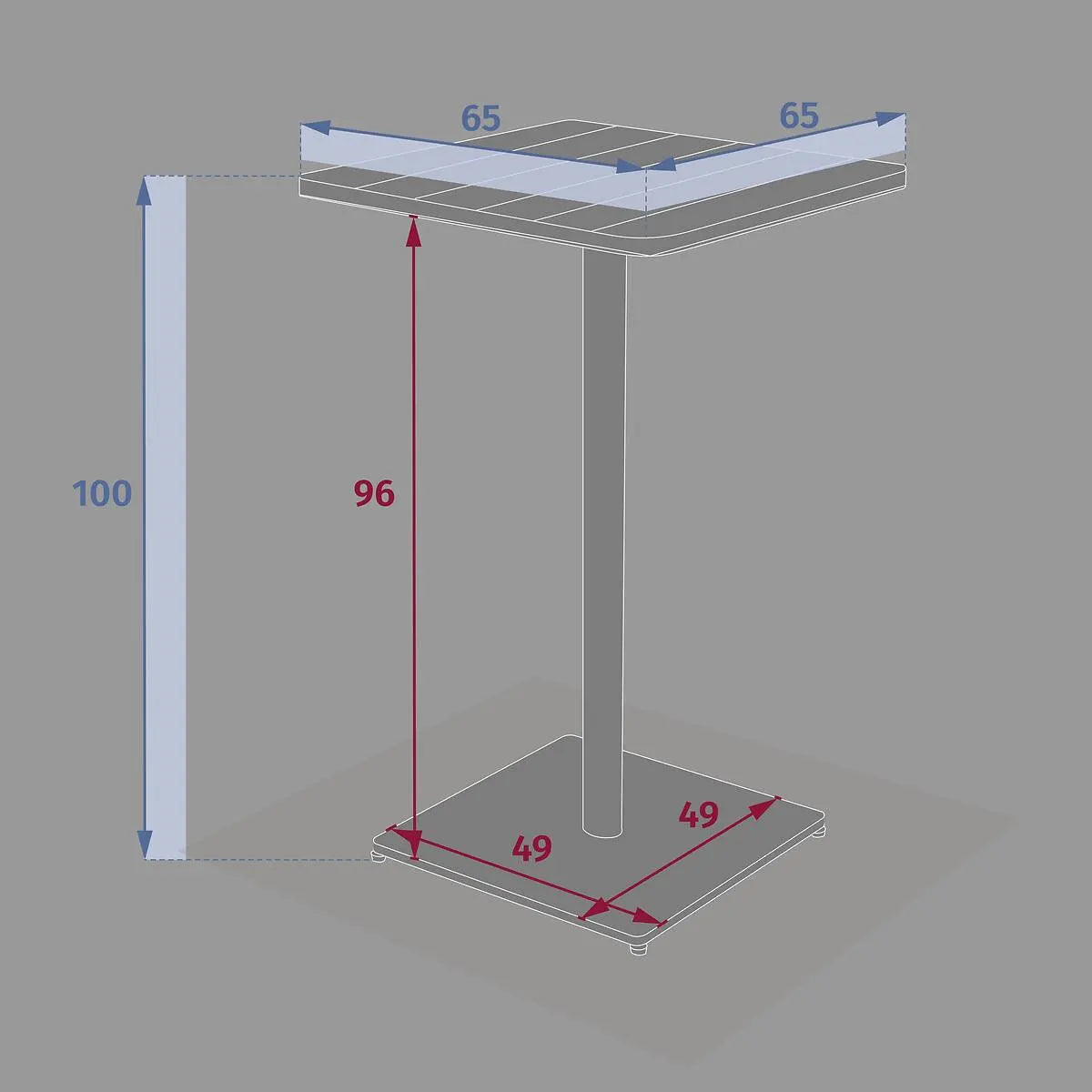 Градинска висока маса Hesperide Phuket