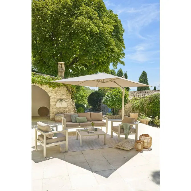 Градински чадър със странична стойка Hesperide Melhia, Накланящ се, Olefin, 3x3 m