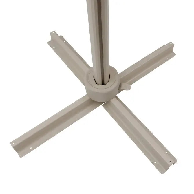 Градински чадър със странична стойка Hesperide Melhia, Накланящ се, Olefin, Шисти/Лен, 4x3 m