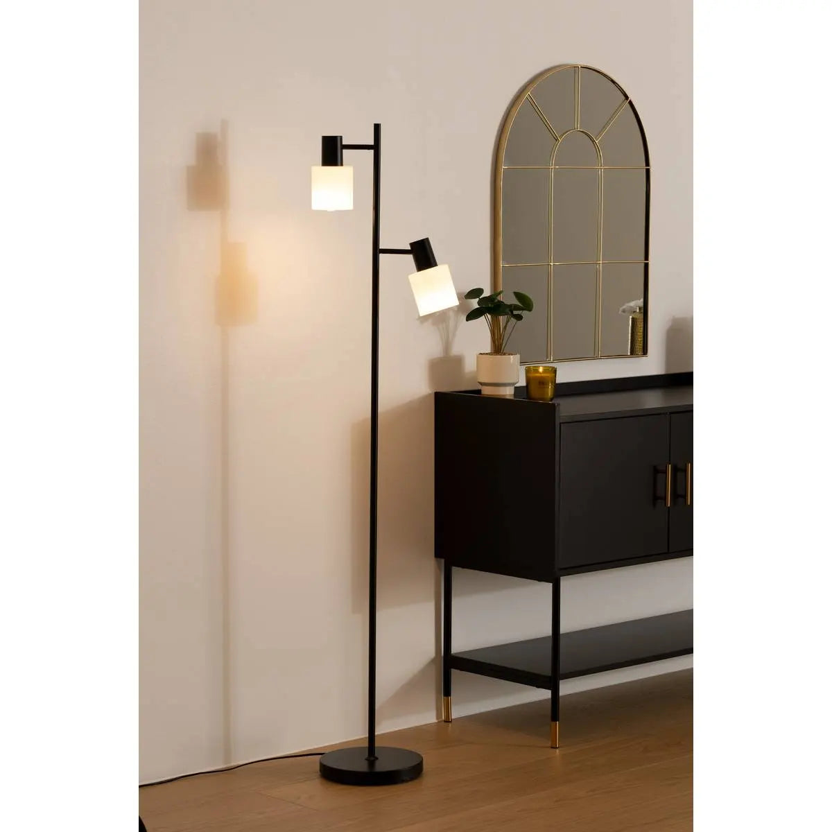 Лампион atmosphera Tais, Метал, Черен, 143 cm