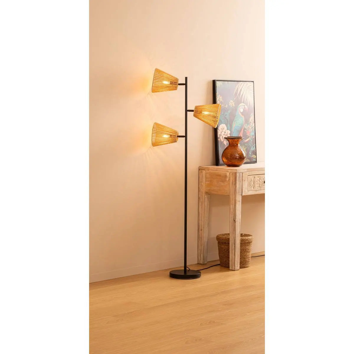 Лампион atmosphera Giada, Метал, Черен, 150 cm