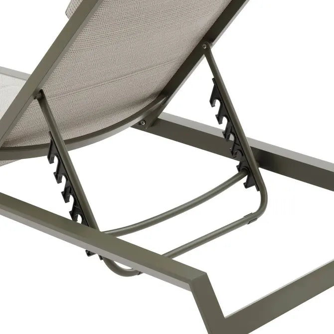 Сгъваем шезлонг Hesperide Allure Athea, Алуминий, Лаврово зелено