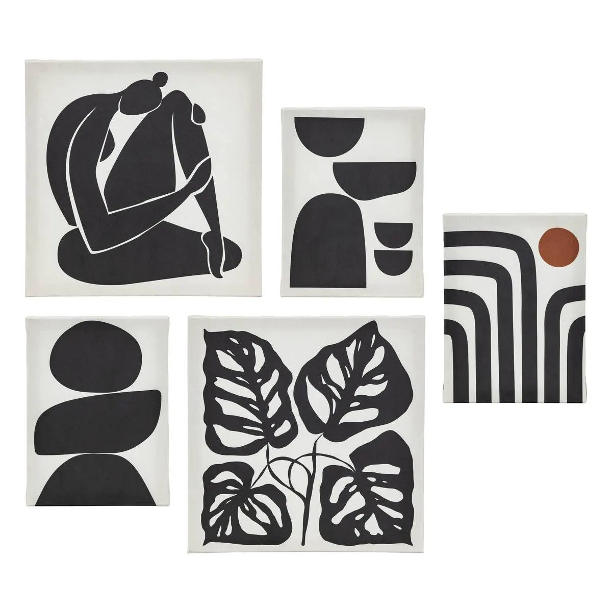 Картина с рамка atmosphera Cynthia, Абстрактен принт, Комплект 5