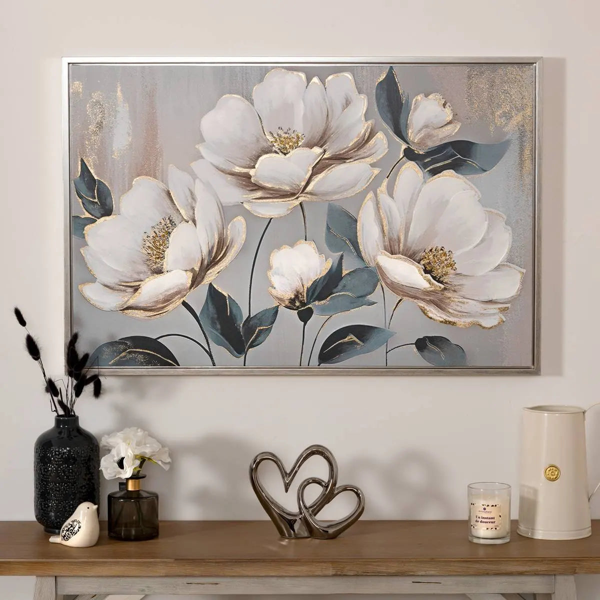 Картина с рамка atmosphera Margaret, Рисувано платно 90x60 см