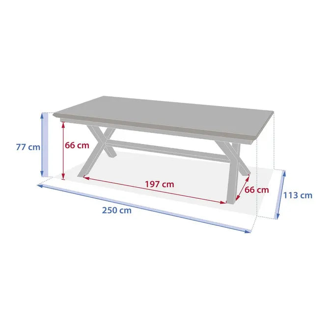 Градинска маса Hesperide Axiome 12