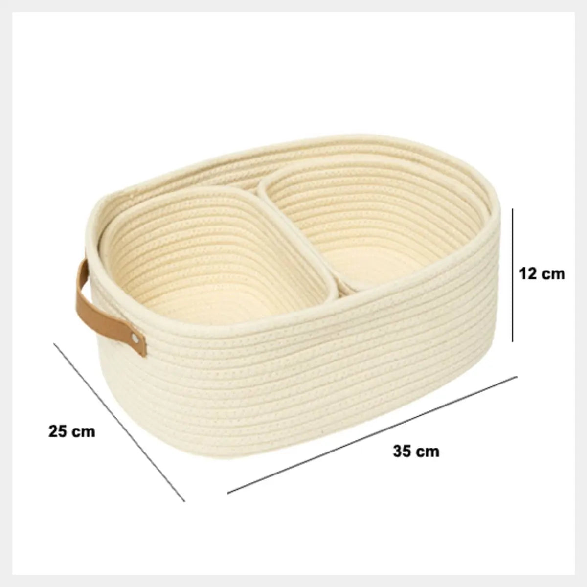 Сет кош за съхранение 5five Ficus, 3 бр