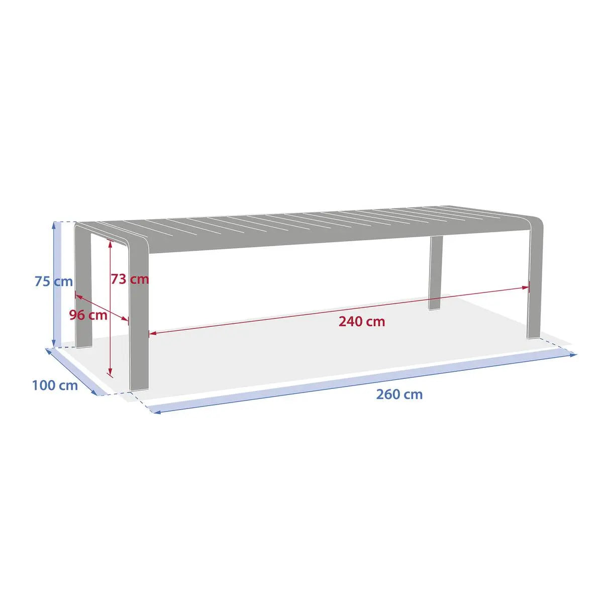 Градинска маса Hesperide Domilly