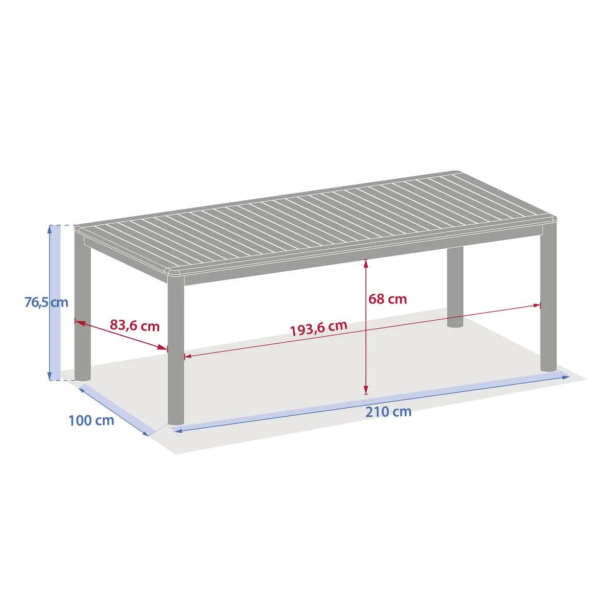 Градинска маса Hesperide Deona