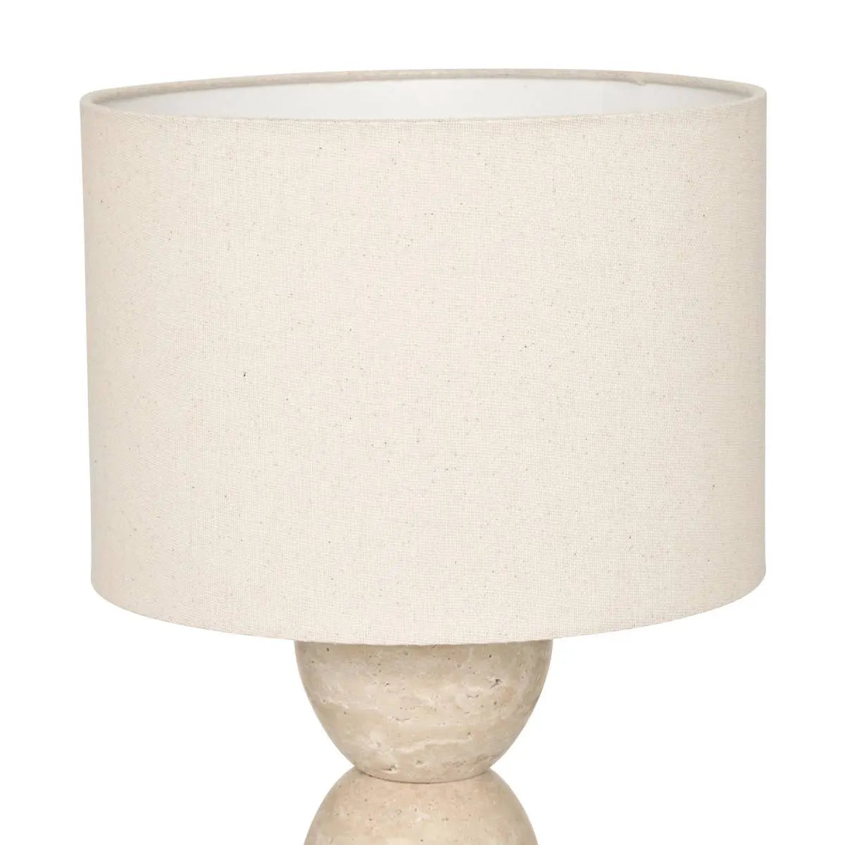 Настолна лампа atmosphera Erin, Ø28xH47.5 см, Бежов мрамор