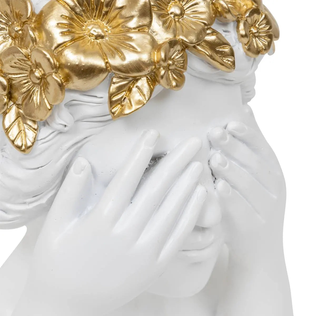 Декоративна фигура atmosphera Wild Romance, Смола, Бял, 22 cm