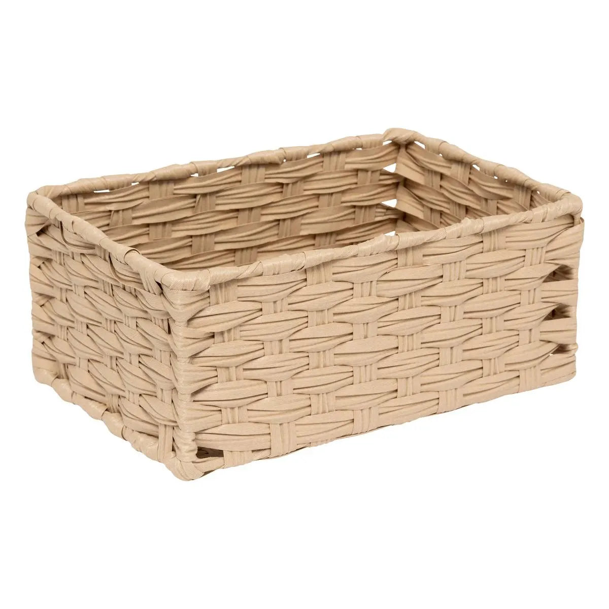 Комплект от 3 коша за съхранение 5five Tresse, PE, Високи, Бежови