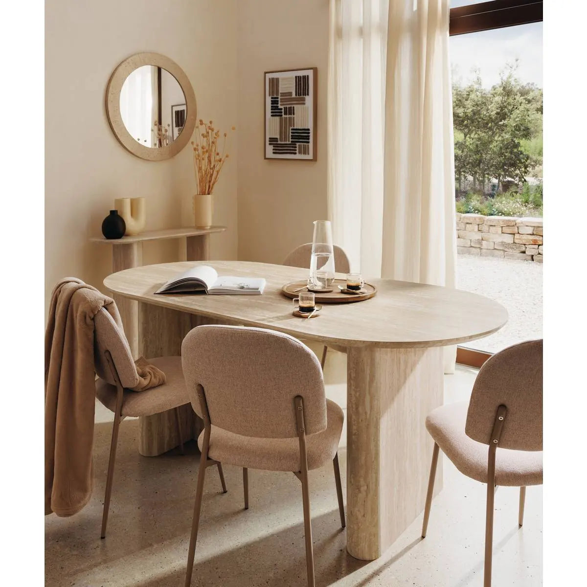 Огледало atmosphera Anaya, Смола, Ø78 cm