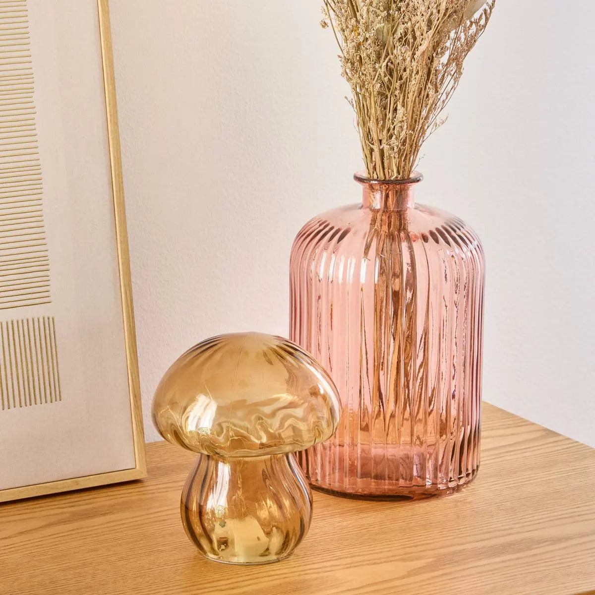 Декоративна фигура atmosphera Autumn, Стъкло, 16 cm, Асорти