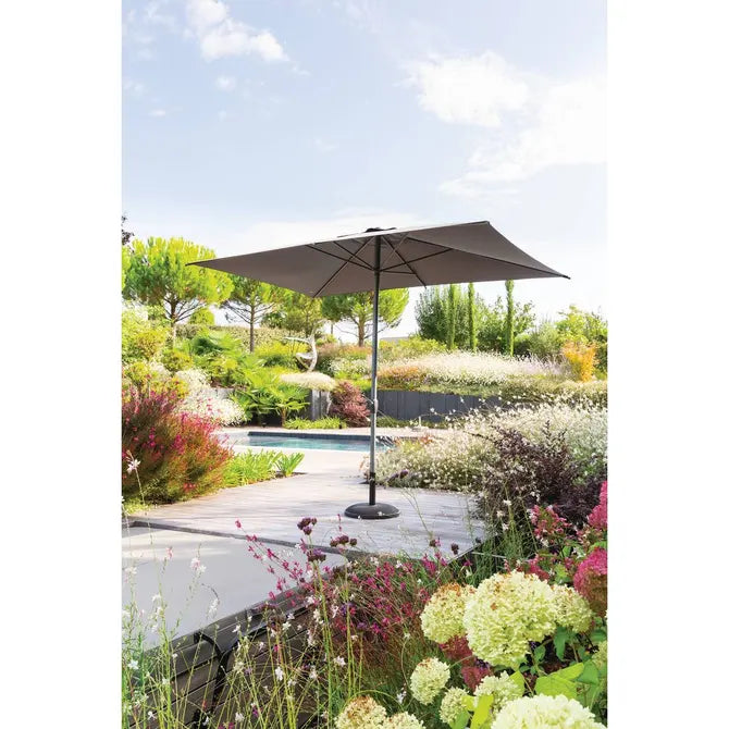 Прав накланящ се чадър Hesperide Loompa, Цвят Шисти, 2x3 m