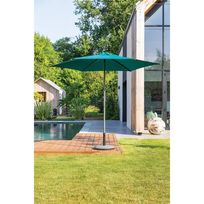 Прав накланящ се чадър Hesperide Soya, Синьо-зелен, 2.7 m