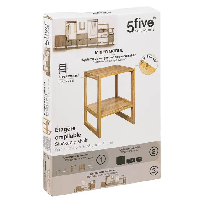 Рафт 5five Mix'n Modul Natural, 1 отделение, Сглобяем