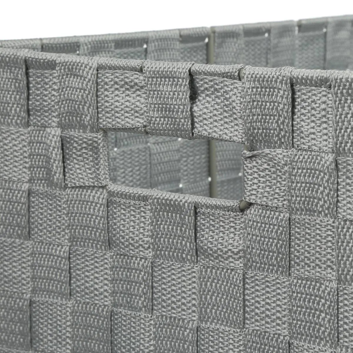 Комплект от 4 коша за съхранение 5five Lise, Бели и сиви