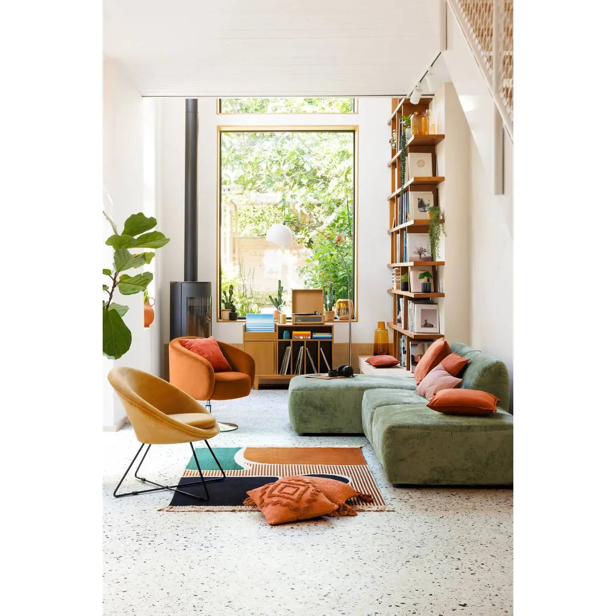 Лампион atmosphera Geda, Метал, Бял, 185 cm