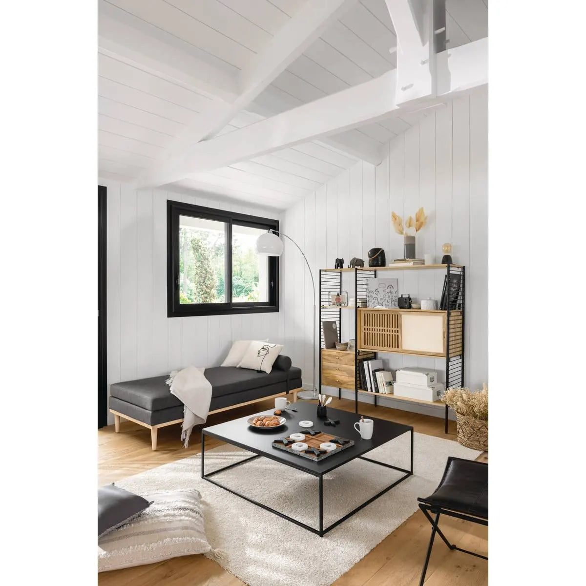 Лампион atmosphera Geda, Метал, Бял, 185 cm