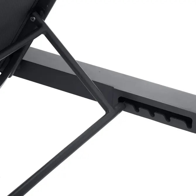 Единичен алуминиев шезлонг Hesperide Evasion, Графит