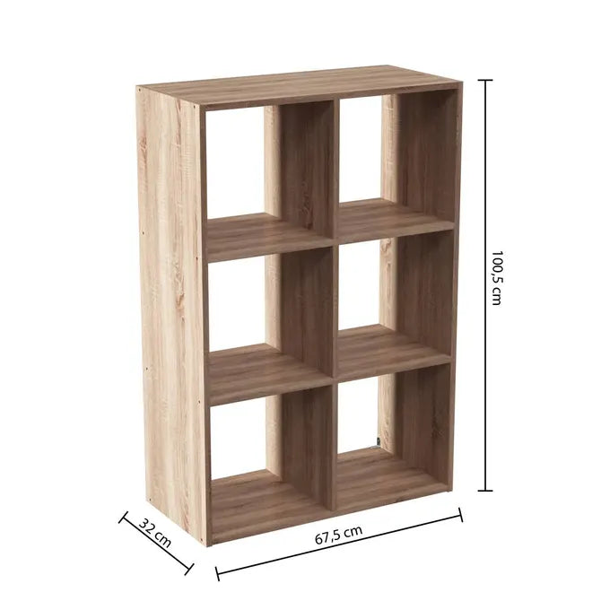 Рафт 5five Mix'n Modul, 6 отделения, MDF, 68x32x101 cm
