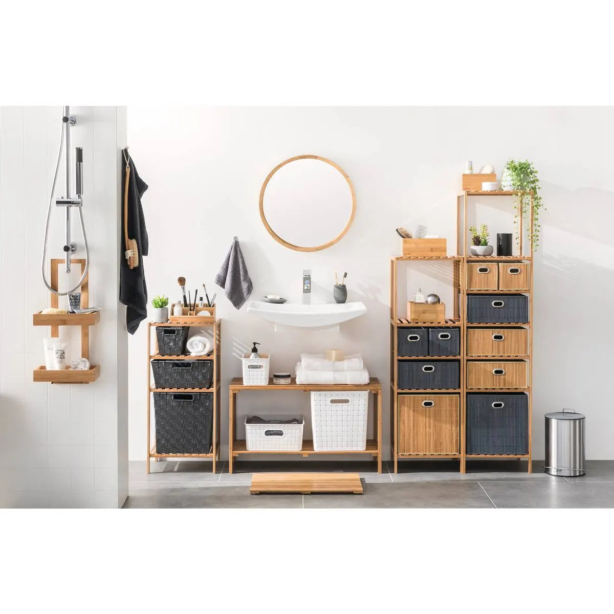 Кош за съхранение 5five, Бамбук, 31x31 cm