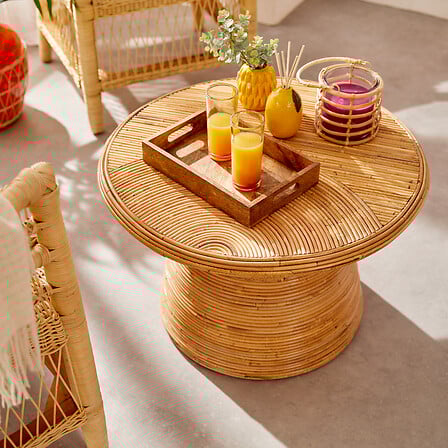 Холна маса atmosphera Tanae, 70x70x45 cm, Ратан