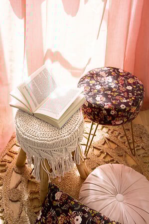 Табуретка atmosphera Iram, Макраме, Бежов