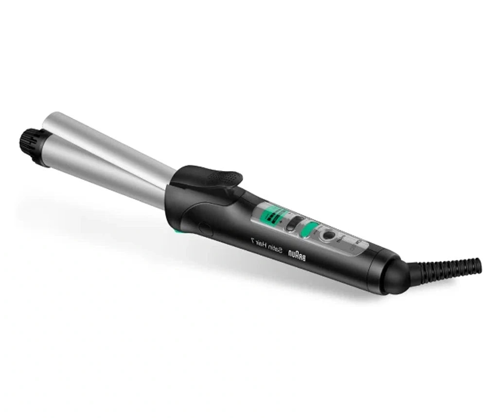 Маша за коса Braun Satin Hair 7 IONTEC curler CU710, Керамично покритие, Йонна технология, 185 градуса, Черен /Сива