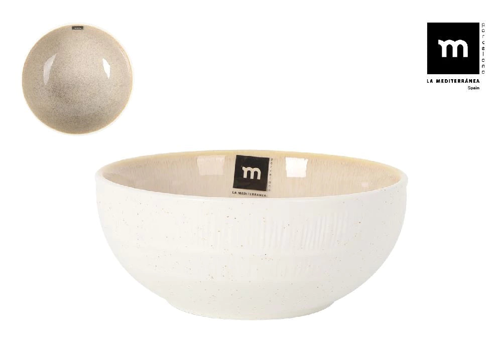 Kупа LA MEDITERRANEA Calobra Cream, 16x6 см, порцелан