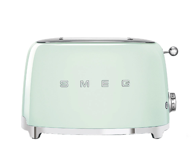 Тостер Smeg TSF01PGEU, 950 W, 2 филии, Пастелно зелен