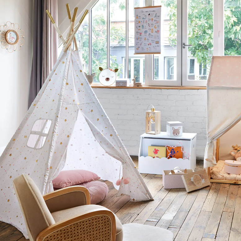 Детска палатка atmosphera Teepee, 130x130x160 cm