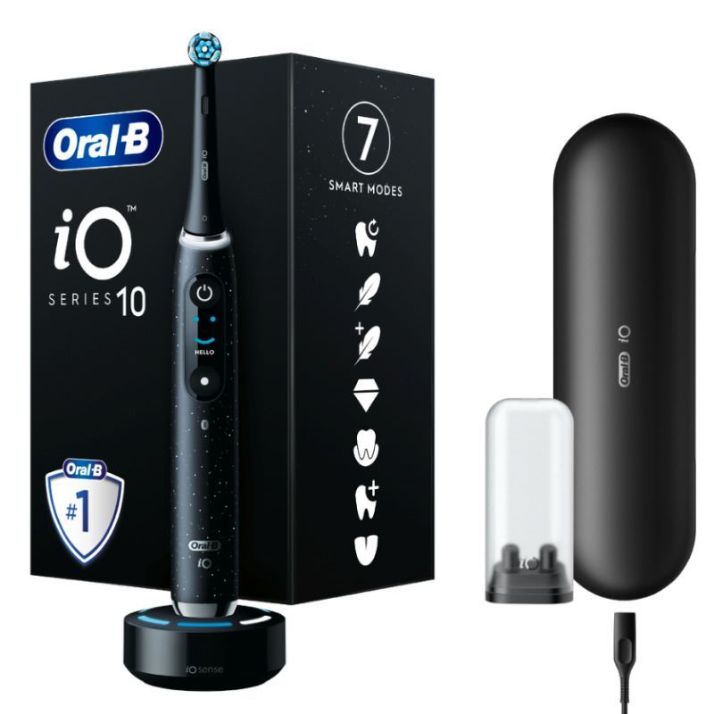 Електрическа четка за зъби Oral-B iO 10 Luxe Edition 812068, Черен