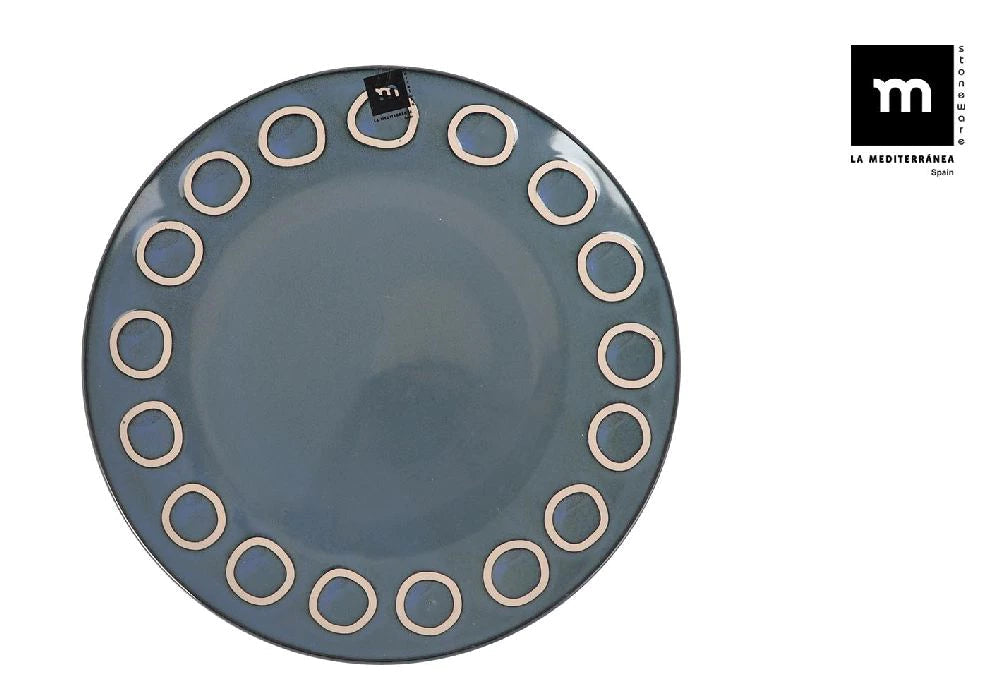 Основна чиния LA MEDITERRANEA Almudena Blue, 27 cm, порцелан