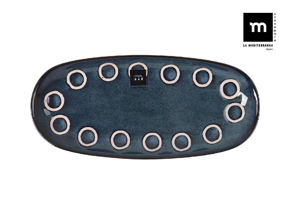 Плато овал LA MEDITERRANEA Almudena Blue, 25x12 cm, порцелан