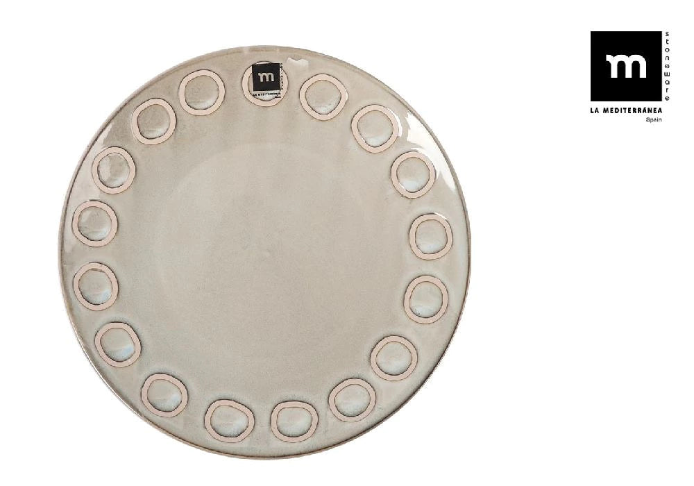 Основна чиния LA MEDITERRANEA Almudena Gray, 27 cm, порцелан