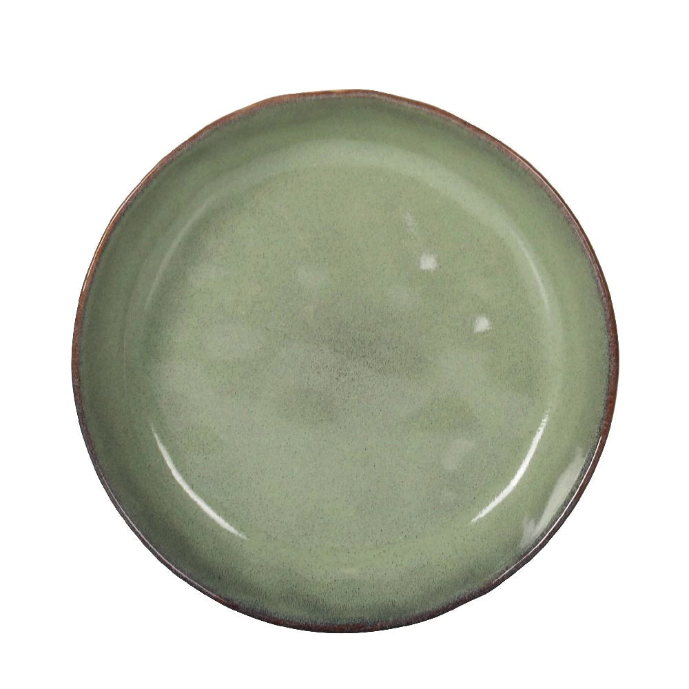 Дълбока купа LA MEDITERRANEA Macarella Green, 21x4 см, порцелан