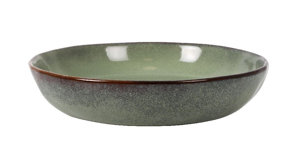 Дълбока купа LA MEDITERRANEA Macarella Green, 21x4 см, порцелан