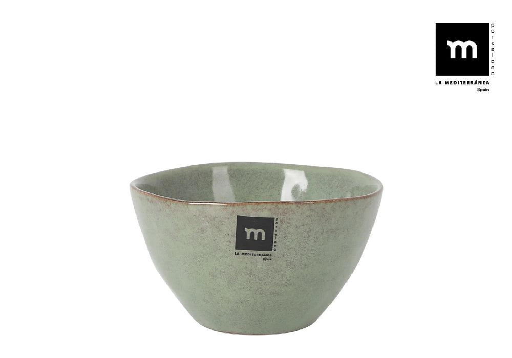 Дълбока купа LA MEDITERRANEA Macarella Green, 14x8 см, порцелан