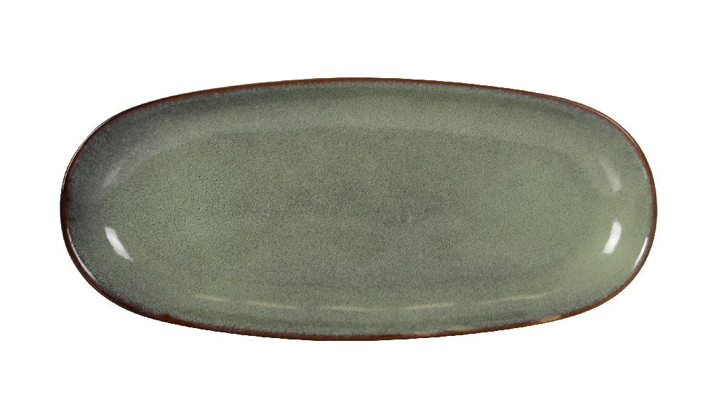 Плато овал LA MEDITERRANEA Macarella Green, Порцелан