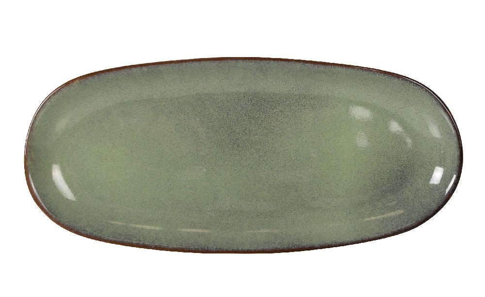 Плато овал LA MEDITERRANEA Macarella Green, Порцелан