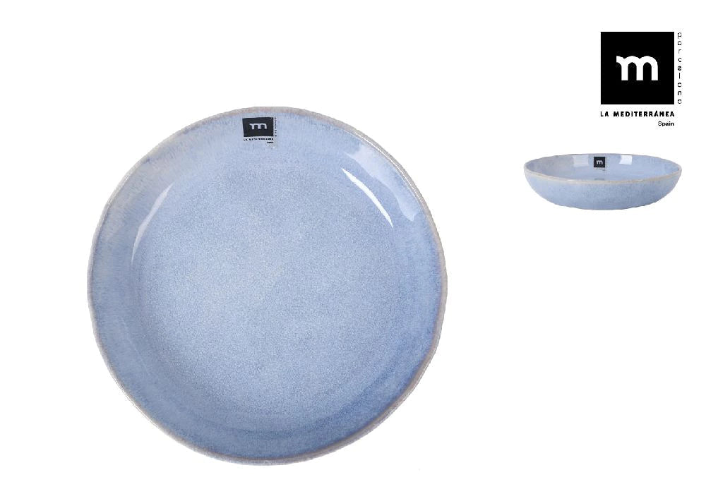 Дълбока купа LA MEDITERRANEA Macarella Blue, 21x4 см, порцелан